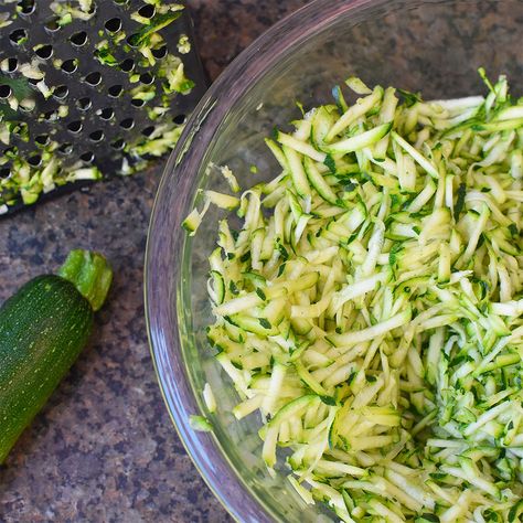 How to Shred Zucchini - EatingWell.com Paleo Zucchini Recipes, Shredded Zucchini Recipes, Zucchini Desserts, Zucchini Recipes Dessert, Lemon Zucchini Bread, Lemon Zucchini, Zucchini Recipe, Zucchini Pizzas, Cheesy Zucchini