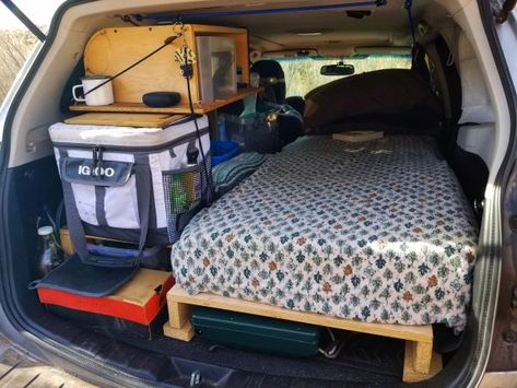 Rav4 Camping, Living In Car, Suv Camper, Minivan Camping, Truck Bed Camping, Truck Bed Camper, Suv Camping, Micro Camper, Build A Camper Van