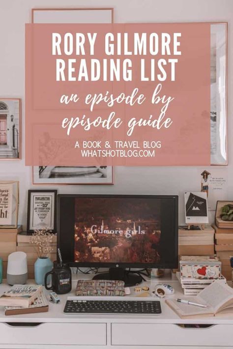 This is the ultimate Rory Gilmore reading list taking you through the Rory Gilmore book challenge, episode by episode. If you want to know what’s on the Rory Gilmore reading list in order and all the books, novels and authors mentioned, stop right here. In this post, we begin with Gilmore Girls season 1. #whatshotblog #booklist #gilmoregirls #rorygilmore #bookchallenge Rory Reading, Rory Gilmore Reading List, Gilmore Girls Books, Rory Gilmore Books, Rory Gilmore Reading, Gilmore Rory, Gilmore Girls Episodes, School Canteen, Gilmore Girls Seasons