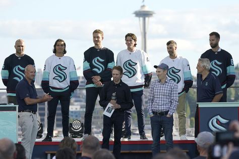 Seattle Kraken sets first roster, will open season at Vegas Seattle Aquarium, Open Season, Olympics Opening Ceremony, Colorado Rapids, Seattle Sports, Seattle Kraken, Lake Union, Sports Images, Hockey Fans