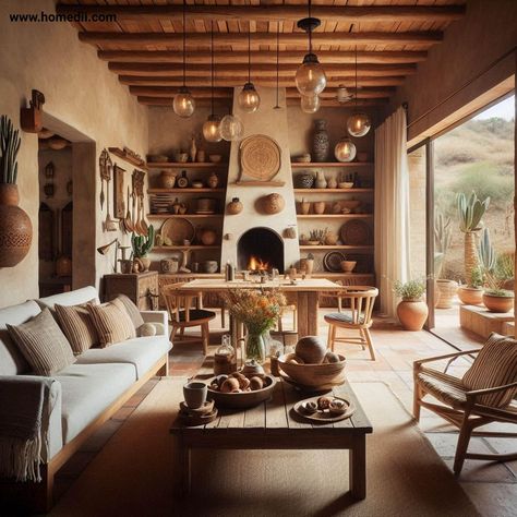 Mexican Farmhouse, Mexican Living Room, Farmhouse Home Design, Japandi Living Room, Farm House Livingroom, Japandi Living, Retro Appliances, Modern Farmhouse Home, Mid Century Living Room