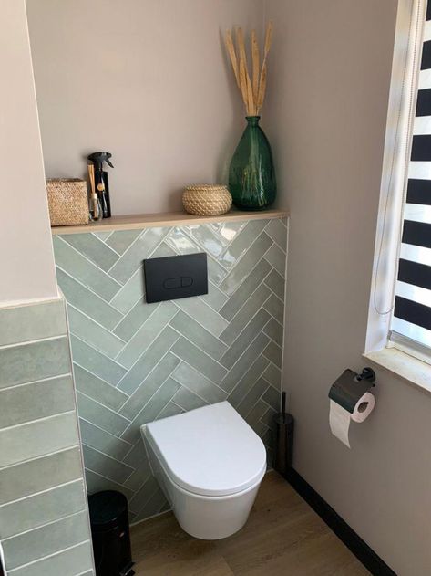 Home decorating ideas#Bathroom design #Bathroom remodel ideas#bathroom decor #bathroomdesign #bathrooms #bathroomdesignideas #bathroominstallation Mini Bathroom Ideas, Small Downstairs Toilet, Mini Bathroom, Toilet Room Decor, Small Toilet Room, Bad Inspiration, Toilet Room, Bathroom Redesign, Small Toilet