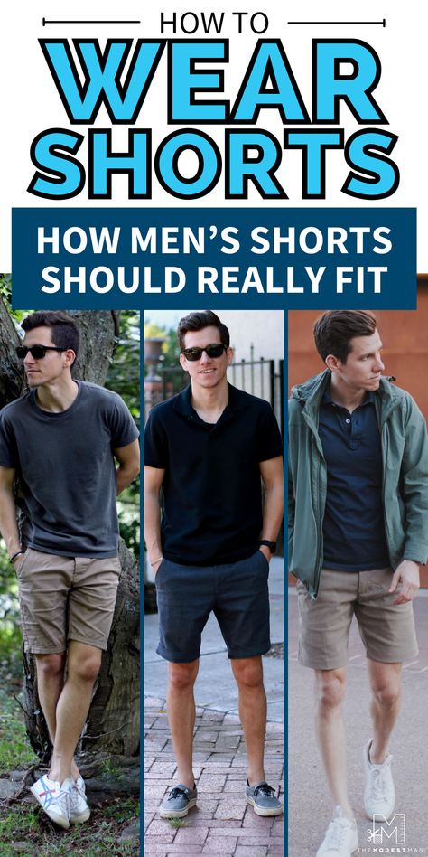 Find out the best way to wear shorts. Easy tips to wear shorts during the summer. Learn how to style your wardrobe with shorts. Men’s Casual Shorts Outfit, Men’s Shorts Style, Men’s Shoes With Shorts, Men Short Pants Outfit, Casual Shorts Outfit Men, Shorts Man Outfit, How To Style Shorts Men, Mens Shorts Outfits Summer, Short Shorts Men Outfit