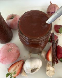 Strawberry BBQ Sauce From Scratch- Recipe - Planters Place Chipotle Bbq Sauce Recipe, Strawberry Bbq Sauce, Canning Jam, Strawberry Syrup, Bbq Sauce Recipe, Bbq Sauce Homemade, Grilling Season, Jams & Jellies, Preserving Food