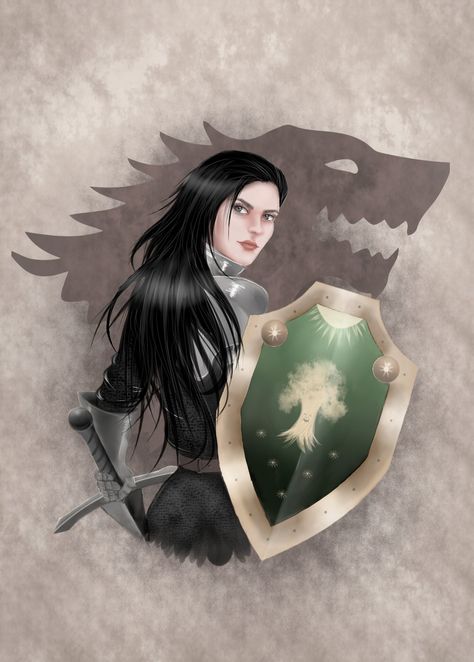 Lyanna Stark as Knight of  the Laughing Tree Lyanna Stark, Asoiaf Art, A Song, The History, Deviantart, History, Art