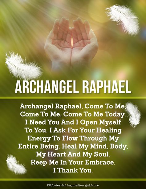 Arc Angel Raphael, Arch Angel Raphael, Archangel Raphael Prayer, Archangel Raphael Healing, Raphael Archangel, St Raphael Archangel, Angel Healing, Guardian Angels Prayer, Angel Therapy