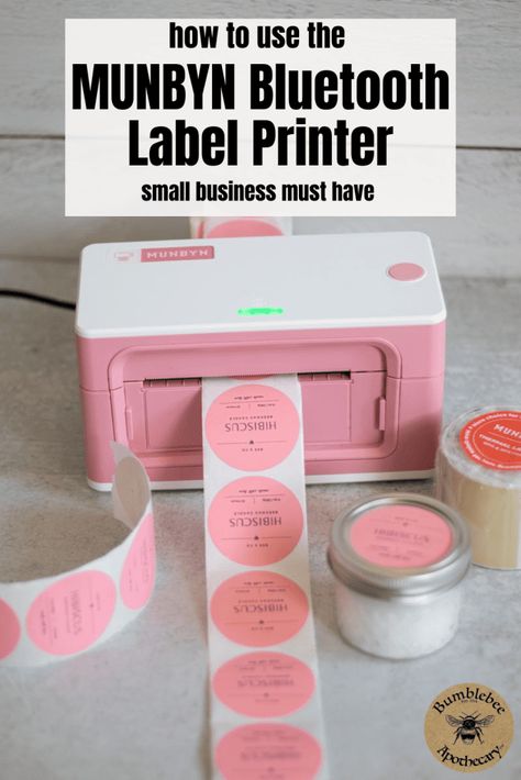 Thermal Printer Sticker Ideas, Beauty Products Labels, Lotion Recipe, Cosmetic Labels, Sticker Printer, Handmade Skincare, Thermal Label Printer, Best Printers, Homemade Lotion