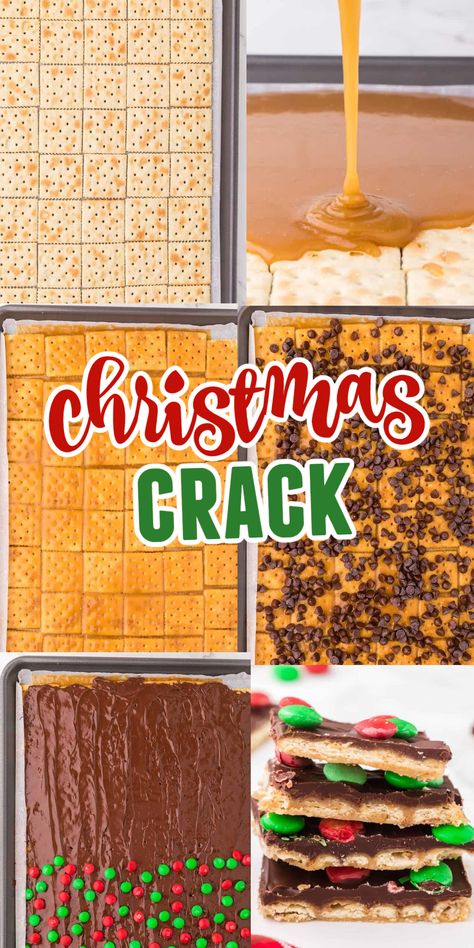 christmas crack recipe Fun Things To Bake Christmas, Christmas Candy Crackers, Christmas Bark With Saltines, Saltine Chocolate Toffee Bark, Cracker Christmas Bark, Things To Do With Saltine Crackers, Ranch Saltine Cracker Recipes No Bake, Christmas Trash Candy, Christmas Cracker Cookies