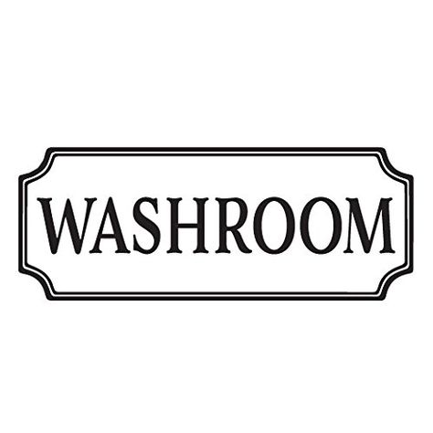 Glass Door Decal, Bathroom Vinyl Decals, Washroom Sign, Restrooms Signage, Suede Paint, Bathroom Door Sign, Bathroom Vinyl, Bathroom Decals, Removable Vinyl Wall Decals