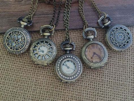 You will received 5pcs pocket watch charms pendant as the picture The watch size:25mm If you need more pls contact me. Watch Charms, Charms Collection, Magical Jewelry, Dope Jewelry, Funky Jewelry, Pocket Watches, Fantasy Jewelry, Jewelry Inspo, Dream Jewelry