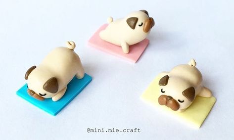 Fimo Kawaii, Polymer Clay Kunst, Crea Fimo, Polymer Clay Kawaii, Polymer Clay Figures, Tanah Liat, Polymer Clay Diy, Polymer Clay Animals, Small Figurines