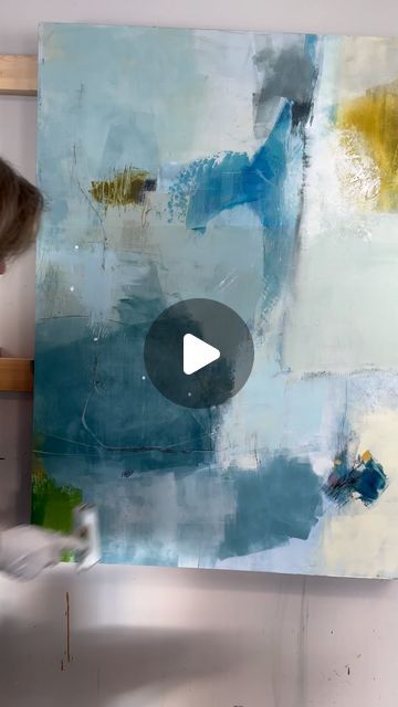 Pamela K. Beer ART LLC on Instagram: "Little touches her and Tere to bring this “Winter Sky” painting together. #artprocess #abstract #blue #artistatwork #art #artistofinstagram" Process Art, Painting Together, Winter Abstract, Beer Art, Winter Sky, Sky Painting, Touching Herself, Art Workshop, Artist At Work