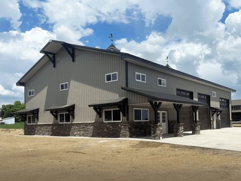 13236 – 50 x 80 x 18 Shop in Loveland, Colorado Pole Barn Shop With Office, 40 X 60 Metal Shop, Barn Shop Ideas, Pole Barn Shop Scandinavian, Pole Barn Shop, Metal Shop Building 40x60 Pole Barn, Pole Barn Shop Contemporary 30x40x12, Shop With Living Quarters, Sky Building