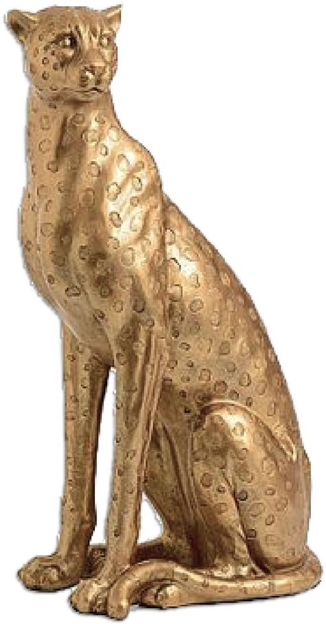 Cheetah Statue, Safari House, Sculpture Interior, Baddie Room, Deadly Animals, Brass Animals, Sculpture Art Clay, Quirky Decor, Animal Statues