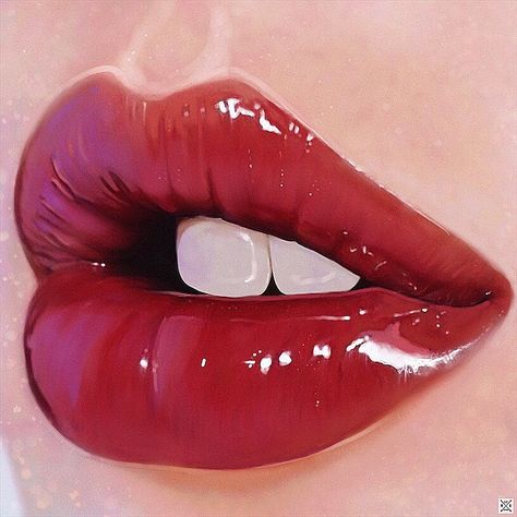 Glitter Dust, Lips Drawing, Glamorous Makeup, Lip Art, Beautiful Lips, Glossy Lips, Red Lipstick, Pink Lips, Aesthetic Makeup