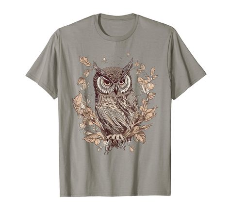 PRICES MAY VARY. Are you interested in owls? Can't imagine a world without animals? Then this motif is the right thing for you to show off your animal love. The hearts of animal lovers beat faster with our animal motifs. Funny vintage cute graphic tee humor sarcastic inspired graphic tees for women, graphic tees men, graphic tees for teen girls and graphic tees for kids suitable for all year round. Lightweight, Classic fit, Double-needle sleeve and bottom hem Men Graphic Tees, Graphic Tees Men, Women Graphic Tees, Picture Day Outfits, Owl Shirt, Women Graphic, Owl Gifts, Animal Motifs, Cute Graphic Tees