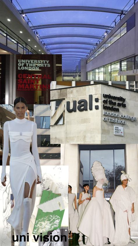 ual csm fashion school Central Saint Martins Aesthetic, Ual London Aesthetic, Ual London College Of Fashion, Theme Rp Unfiltered Vintage, Fashion School Aesthetic, London Fashion School, Ual London, London School Of Fashion, Rp Unfiltered