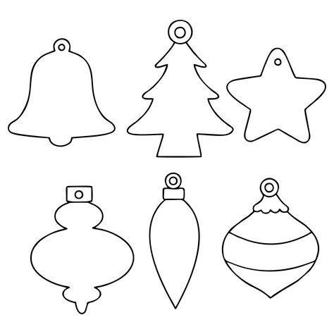 Snow Flakes Templates, Paper Ornaments Template, Christmas Ornament Templates Free Printable, Christmas Ornament Coloring Pages Free Printable, Christmas Printable Ornaments, Free Printable Ornament Templates, Ornament Cutout Template, Christmas Ornaments Templates Printable, Ornament Outline Free Printable