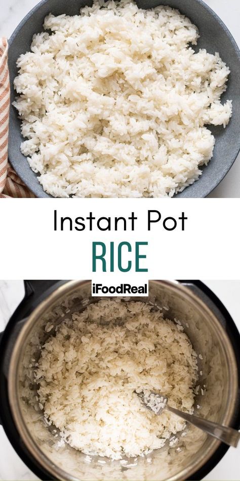 This Instant Pot Rice recipe is perfect to cook up a batch of long grain white rice for easy dinner side dish or meal prep. Rice cooked in electric pressure cooker turns out fluffy and perfect every time. It's a failproof recipe. Cook Rice In Instant Pot, Rice In Instant Pot, Long Grain White Rice, Instant Pot Rice, The Best Rice, Pressure Cooker Rice, Best Rice, Cook Rice, Healthy Instant Pot Recipes