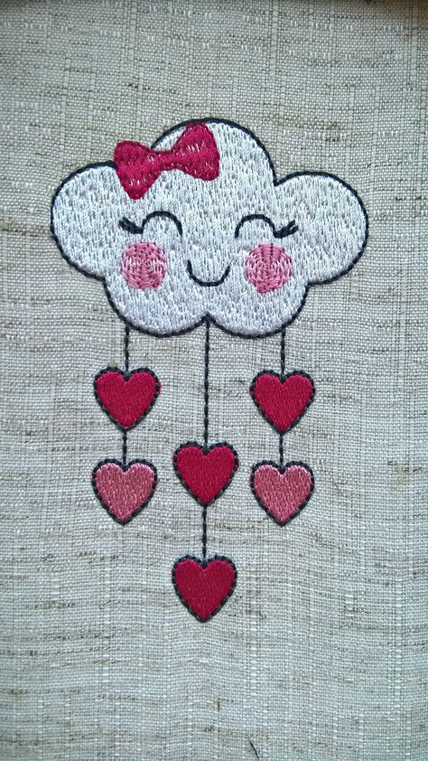 Design For Embroidery, Embroidery Cute Designs, Love Embroidery, Embroidery Design, Cute Embroidery Designs, Embroidery Designs Baby, Simple Hand Embroidery Patterns, New Embroidery Designs, Machine Embroidery Quilts