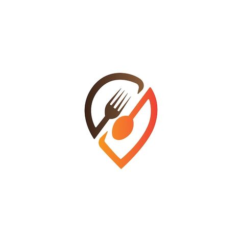 Location logo with cutlery design | Premium Vector #Freepik #vector #fork-icon #dinner-icon #cutlery-icon #spoon-icon Location Logo, Restaurant Menu Card, Cutlery Design, Location Icon, Psd Icon, Menu Cards, Menu Restaurant, Vector Photo, Premium Vector