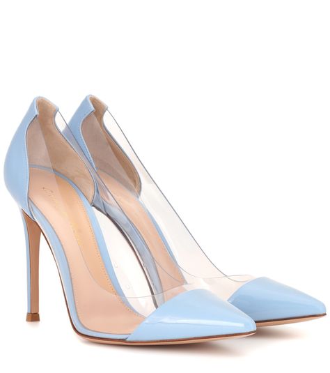 Blue Plexi leather pumps Blue High Heel Shoes, Shoes Pumps Heels, Hak Tinggi, Blue High Heels, Rossi Shoes, Blue Pumps, Girly Shoes, Shoes Blue, Genuine Leather Shoes