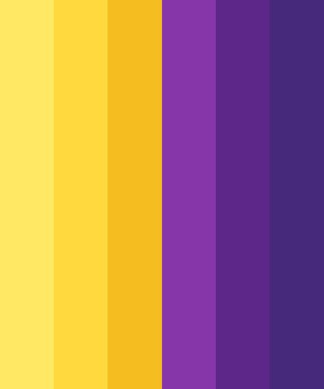 Happy Yellow and Purple Color Palette Violet Color Palette, Yellow Palette, Hexadecimal Color, Purple Palette, Purple Color Schemes, Happy Yellow, Purple Color Palettes, Yellow Colour Scheme, Color Palette Yellow