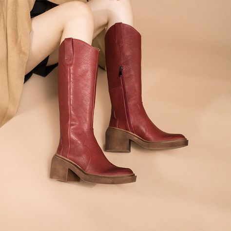 Red cowgirl boots