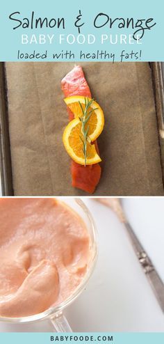 This fast and easy s Salmon Puree For Baby, Salmon Puree, Food For Baby, First Finger Foods, Chicken Baby Food, Easy Homemade Baby Food, Baby Food Puree, Baby Food By Age, Baby Dinner