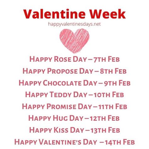 february-days-valentine-week-list-2021 February Valentine Week, Valentines Day Week List, Valentine Week List, February Special Days List, Valentine Day List 2023, February Day, February Days List 2023, Valentines Week Days List, Valentine's Week List