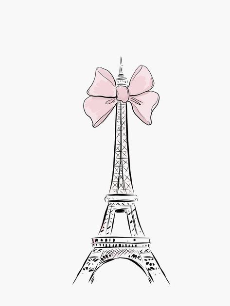 Photo Wall Collage Pink, Eiffel Tower Drawing, App Ikon, Cute Summer Wallpapers, Paris Wallpaper, Bow Wallpaper, Girly Wall Art, Pink Posters, Poster Room