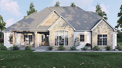 House Plan 82700 - Traditional Style with 2199 Sq Ft, 3 Bed, 2 Ba 1 Story House With Basement, European House Plans 2000 Sq Ft, Modern Farmhouse One Story House Plans, 2300 Sq Ft House Plans One Level, House Plans 2000 Sq Ft Open Floor, 1900 Sq Ft House Plans, 3 Car Garage House Plans, 2500 Sq Ft House Plans, 2000 Sq Ft House Plans