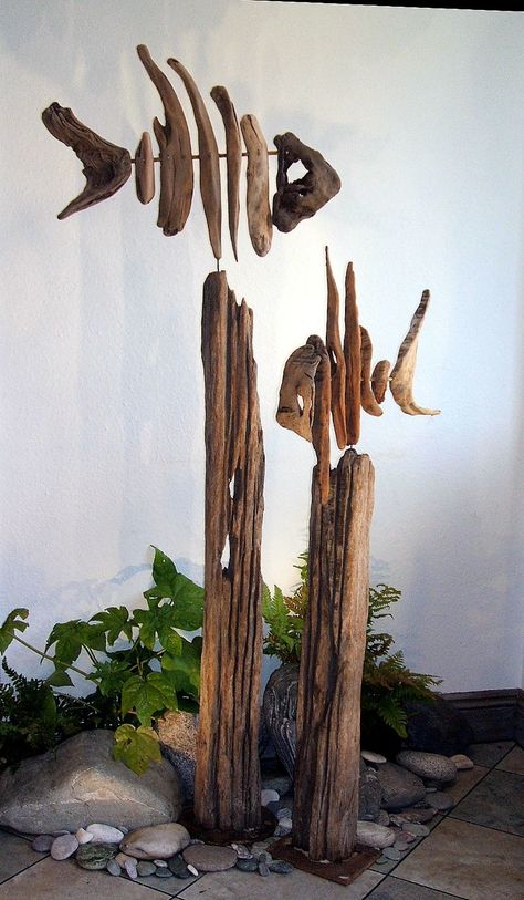 Driftwood Projects, Takken Decor, Driftwood Sculptures, Driftwood Fish, Driftwood Diy, Driftwood Art Diy, Driftwood Wall Art, Driftwood Sculpture, Driftwood Decor