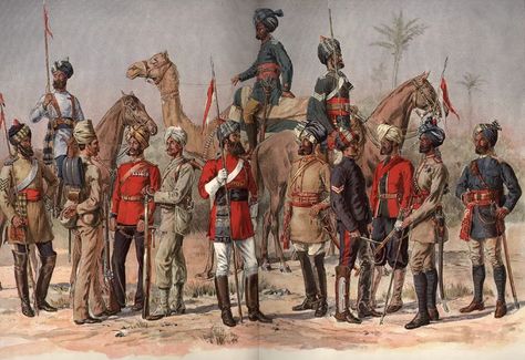 Images of British India Divide And Rule, Colonial India, India Poster, Army Poster, British India, East India Company, History Of India, Military Uniforms, Indian Army