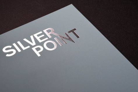 Spot UV & Silver Foil Blocking | 32 Page Brochure Printing | Printech (Europe) LTD Silver Foil Print, Silver Print, Spot Uv Printing, Silver Graphic Design, Silver Packaging, Silver Foil Print Design, Foil Letterpress, Embossed Graphics, Silver Foil Printing