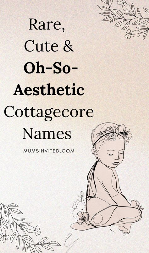 Looking for a rare, aesthetic, pretty & beautiful name for your baby girl? Check out these Cottagecore baby girl names that aren't overused. These girl names are rare & cute and will ensure your little girl stands out from the crowd. Cottagecore Names Ideas. Pretty Feminine Names. rare beautiful names. Cottagecore Pet Names. Cute Fairy Names. Boho Names. Aesthetic Names. Flower Names Girl. Full Name Ideas. Cottagecore Baby Names. cottagecore names acnh. dark cottagecore names. Rustic names. Names That Go Together, Meredith Name Aesthetic, Words As Names, Mythical Girl Names, Fairy Names Ideas Girl, Goblincore Names, Cottagecore Baby Names, Full Name Ideas, Princess Name Ideas