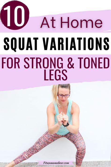 Curtsy Squat How To, Different Types Of Squats Exercises, Squat Variations Exercises, Different Squats And What They Do, Types Of Squats Exercises, Different Types Of Squats, Different Squats, Squats Exercise, Squats At Home