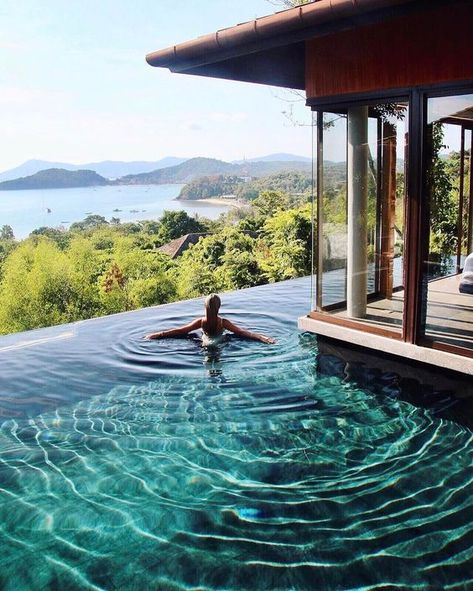 Best hotel with perfect pool view in phuket #thailand #phuket #sripanwa #thingstodo Elba, Krabi, Pattaya, Thailand Honeymoon, Thailand Travel Tips, Thailand Travel Guide, Asia Tenggara, Destination Voyage, Phuket Thailand