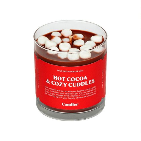 Candier Hot Coco 9oz Soy Wax Candle Cake Scented Candles, Cozy Cuddles, Dark Chocolate Caramel, Candle Obsession, Caramel Buttercream, Brides Cake, Hot Coco, Cute Candles, Cozy Season