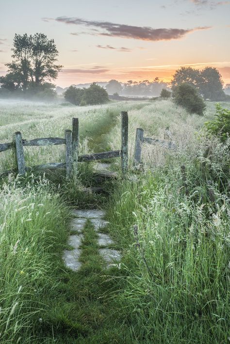 Stunning vibrant Summer sunrise over English countryside landscape Countryside Landscape, Wallpaper Laptop, English Countryside, Country Life, Farm Life, Beautiful World, Beautiful Landscapes, In The Middle, Wonders Of The World