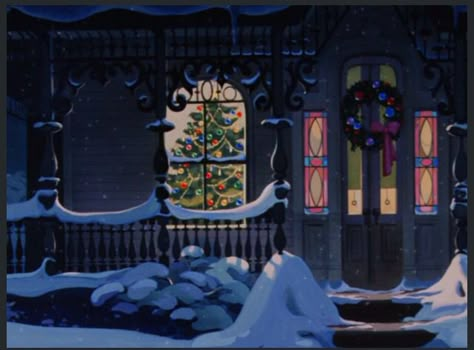 From The Lady and the Tramp opening scene. Christmas Gifs Animated, Discord Gifs, Winter Gif, Christmas Edit, Notion Aesthetic, Cartoon Vintage, Retro Disney, Brush Paint, Disney Background