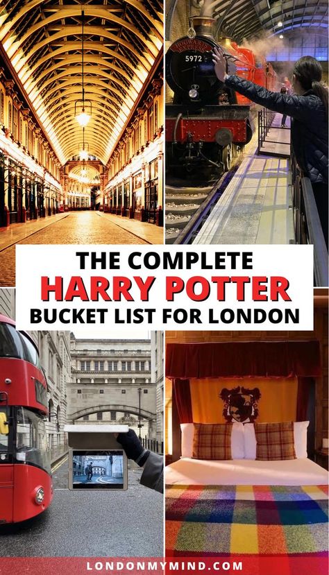 Planning to visit London and love Harry Potter? Here are the best Harry Potter things to do in London during your visit! London Harry Potter Places, Harry Potter Tour London, London Kids Activities, Harry Potter In London, Harry Potter Theme Park, Harry Potter Things, London Harry Potter, Harry Potter Places, Harry Potter Play