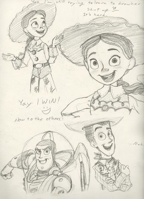 People As Cartoons, Drawings With Charcoal, Disney Drawings Sketches, Sketches Of People, Disney Art Drawings, Disney Sketches, 3 Characters, Cute Doodles Drawings, Cute Doodle Art