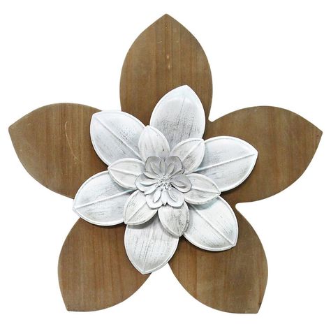 ACCENT WOOD ART15X14 Basement Bedroom, Rustic Flower, Rustic Flowers, Wooden Flowers, Picture Hanging, Flower Wall Decor, Flower Wall Art, Floral Wall Art, Mirror Wall Decor