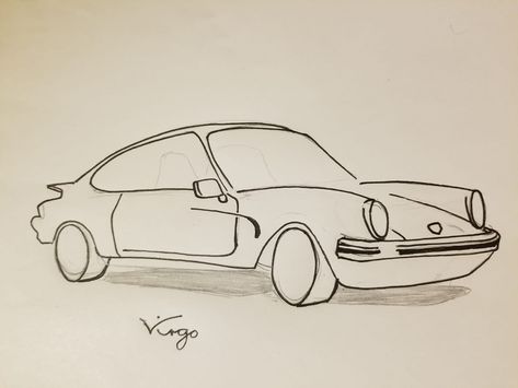 #30daysChallenge #30days30Drawings #carSketch #handDrawing #penSketch #porsche #day14 #20190616 Porche Tattoos, Easy Cars Drawing, Easy Drawings Car, Cute Car Drawings, Cars Easy Drawing, Simple Cars Drawing, Car Simple Drawing, Car Drawings Easy, Easy Car Sketch