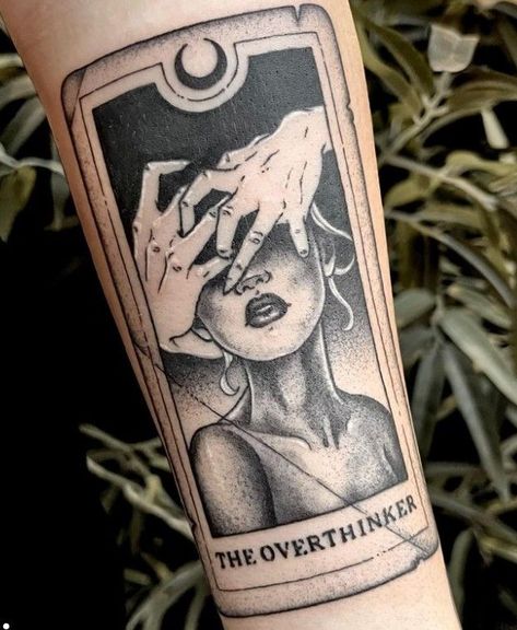 Gotik Tattoo, Bookish Tattoos, Tarot Tattoo, Tarot Card Tattoo, Tattoos Inspiration, Muster Tattoos, Geniale Tattoos, Spooky Tattoos, Tatuaje A Color