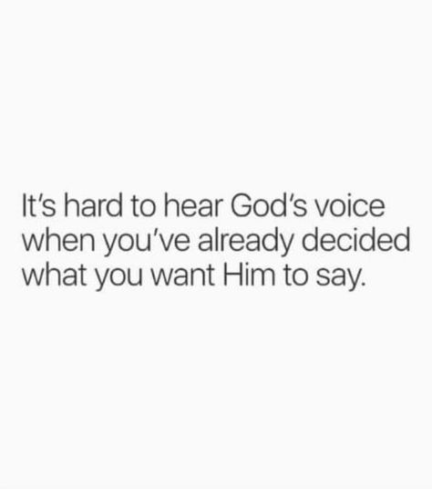 Gods Voice Quotes, Voice Quotes, Wont He Do It, Hearing Gods Voice, Celebrate Recovery, Christian Bible Study, Christian Motivation, Real Facts, Inspirational Bible Quotes