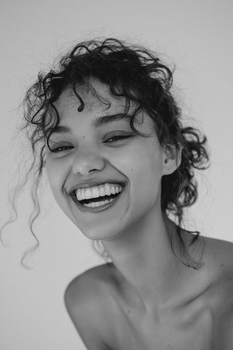 Happy people #smile The Wind, A Black, Curly Hair, A Woman, Black And White, Hair, White, Black