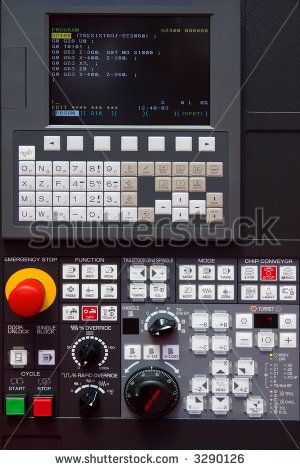 modern CNC machine control panel - stock photo Graphite Powder, Cnc Machine Projects, Cnc Controller, Computer Gadgets, Spaceship Interior, Computer Set, Cnc Parts, Mission Control, Retro Gadgets