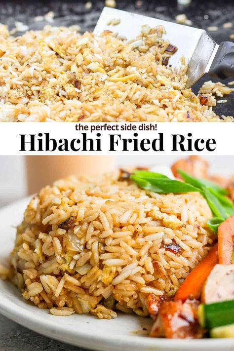 How To Make Rice For Fried Rice, How To Make Hibachi Fried Rice, How To Cook Fried Rice, The Best Fried Rice, Hibachi Fried Rice Easy, Easy Hibachi Rice, Hibachi Ramen Noodles, How To Make Hibachi Rice, Fuji Fried Rice Recipe